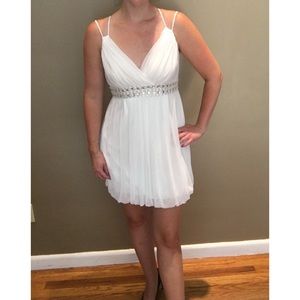 White cocktail dress